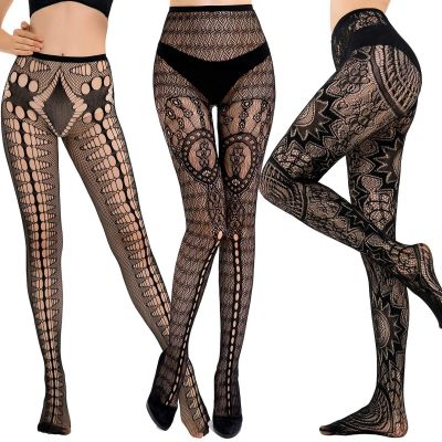 HONENNA Patterned Fishnet Tights Pantyhose Stockings for Women